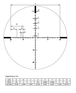 DEMO D - Passion 6-24x50, reticle - MOA